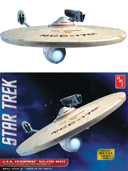 AMT Star Trek U.S.S. Enterprise NCC-1701 Refit 1/537 Scale Model Kit